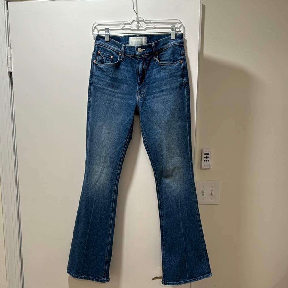 MOTHER Blue Boot-Cut Jeans